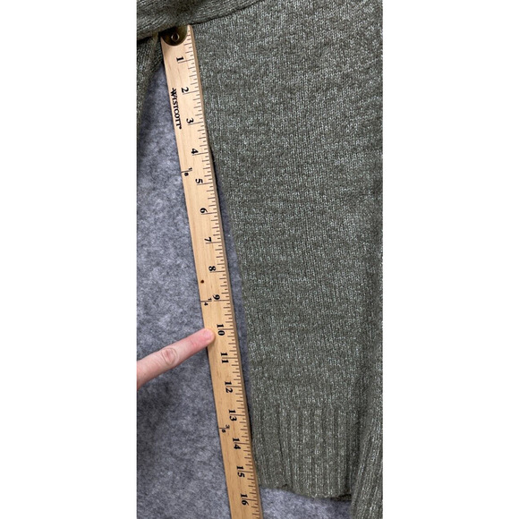 Peruvian Connection Womens Sweater Pima Cotton Knit Pullover Boxy‎ Tunic Green L - Picture 10 of 13